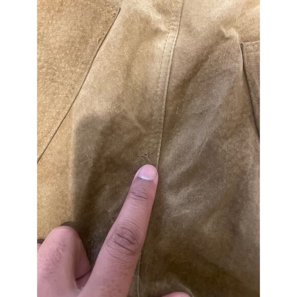 Hugo Buscati - Suede Leather Pants / size 6 / Brown - Picture 10 of 10